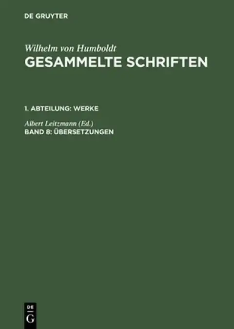 Cover of Bersetzungen