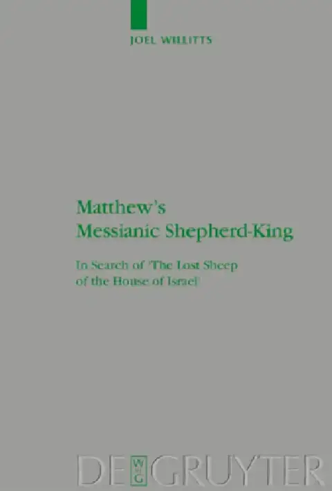 Cover of Matthew's Messianic Shepherd-King