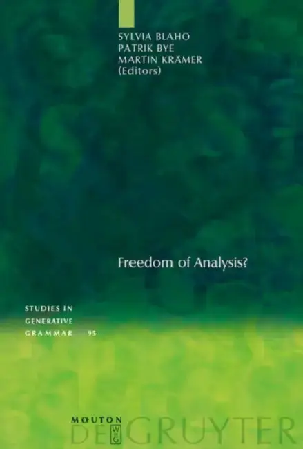 Cover of Freedom of Analysis?