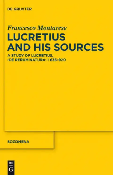 Cover of Lucretius and His Sources