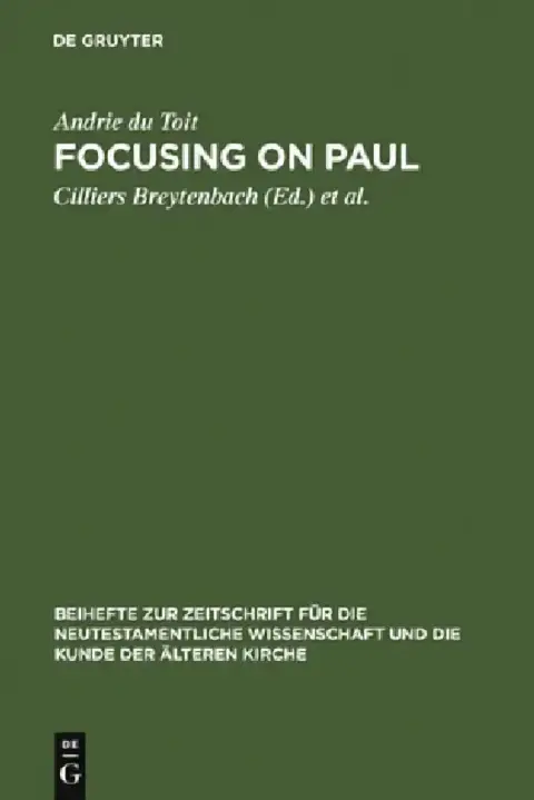 Cover of Focusing on Paul
