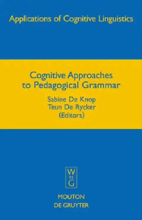 Cover of Cognitive Approaches to Pedagogical Grammar