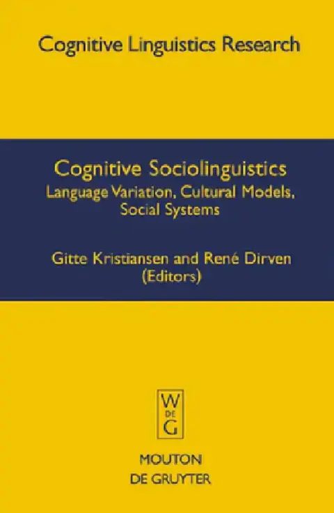 Cover of Cognitive Sociolinguistics