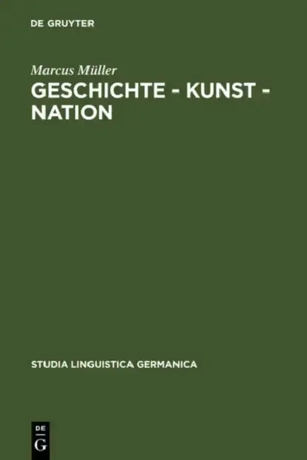 Cover of Geschichte - Kunst - Nation