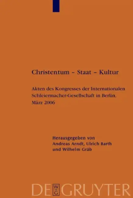 Cover of Christentum - Staat - Kultur