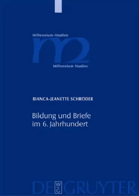 Cover of Bildung und Briefe im 6. Jahrhundert