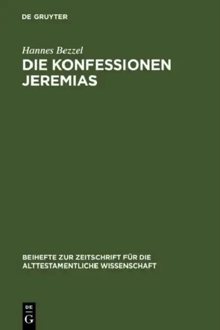 Cover of Die Konfessionen Jeremias