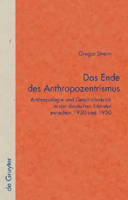 Cover of Das Ende des Anthropozentrismus
