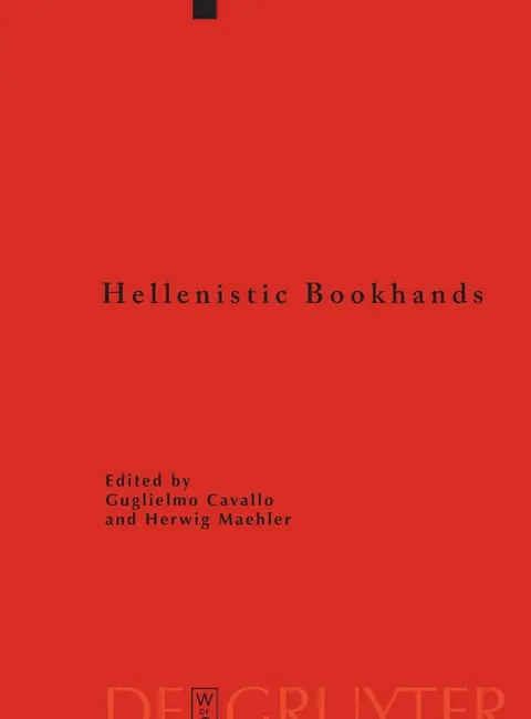 Cover of Hellenistic Bookhands