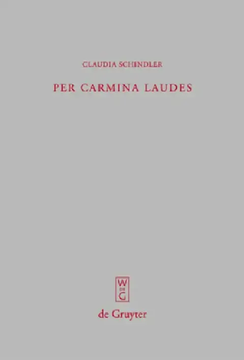 Cover of Per carmina laudes