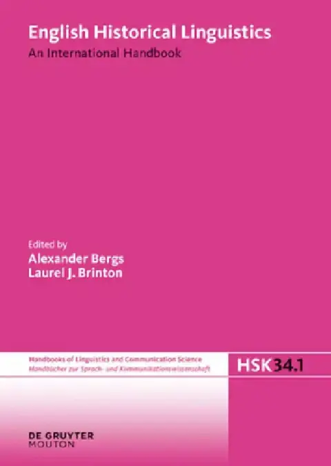 Cover of English Historical Linguistics. Volume 1