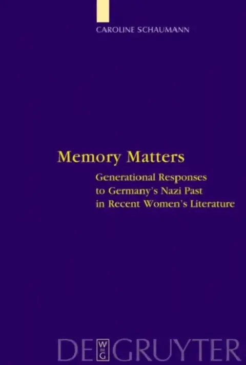 Cover of Memory Matters