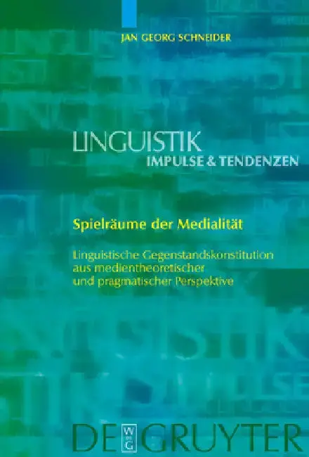Cover of Spielräume der Medialität