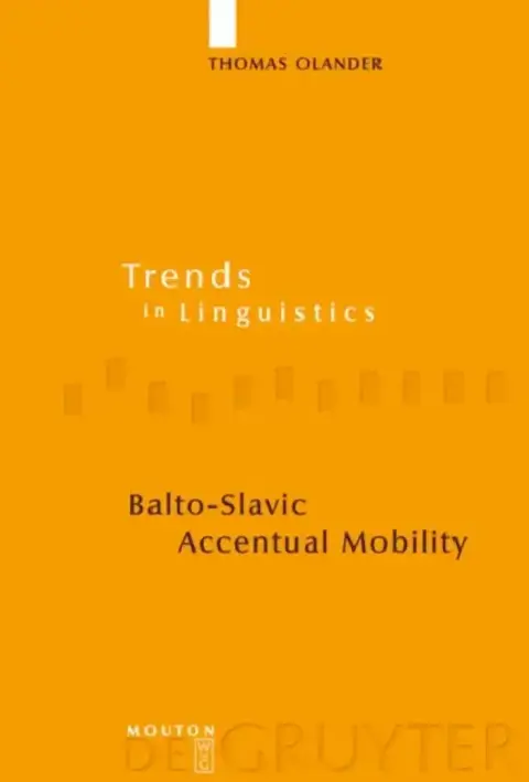 Cover of Balto-Slavic Accentual Mobility