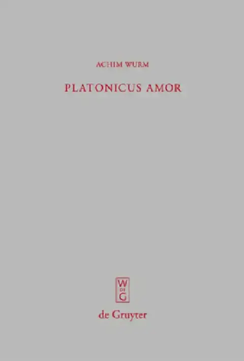 Cover of Platonicus amor