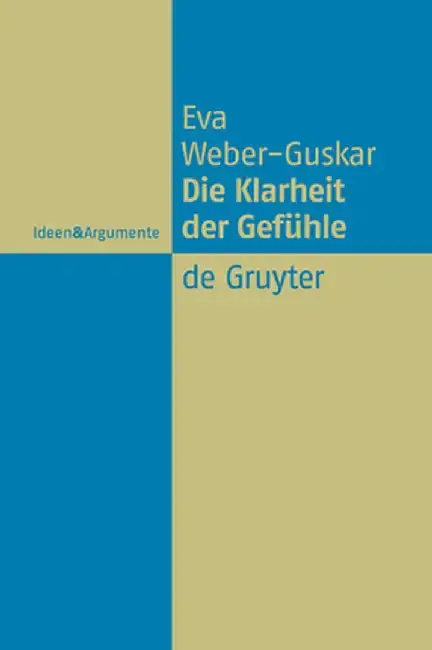 Cover of Die Klarheit der Gefuhle