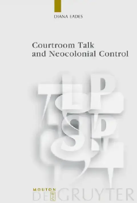 Cover of Courtroom Talk and Neocolonial Control