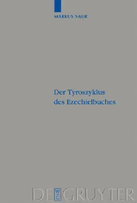 Cover of Der Tyroszyklus des Ezechielbuches