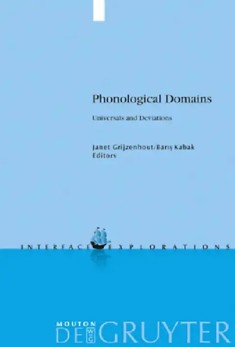 Cover of Phonological Domains