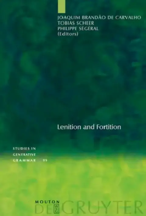 Cover of Lenition and Fortition