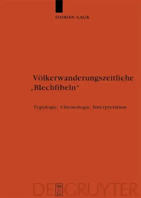 Cover of Völkerwanderungszeitliche "Blechfibeln"