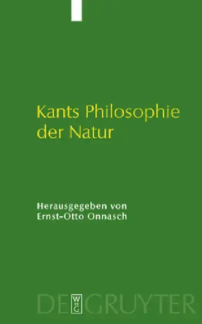 Cover of Kants Philosophie Der Natur