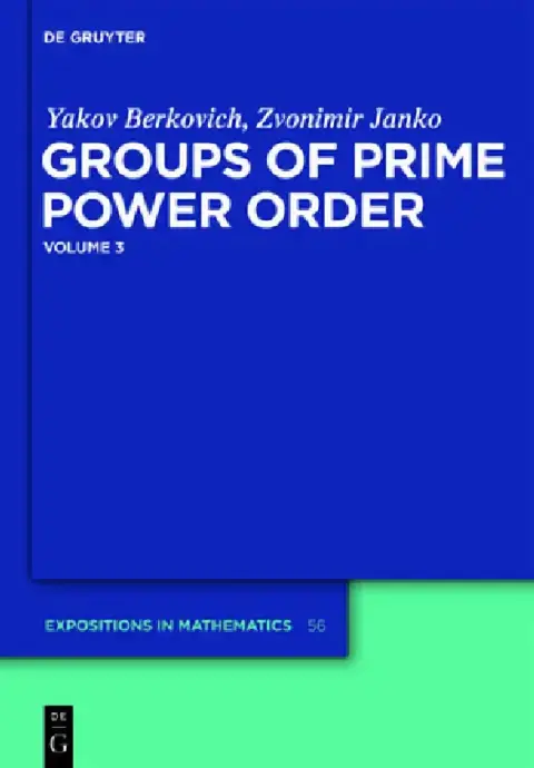 Cover of Groups of Prime Power Order. Volume 3