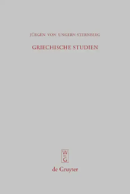 Cover of Griechische Studien