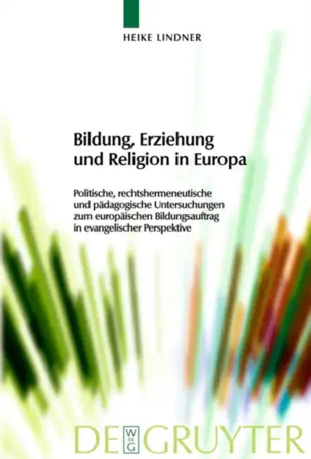 Cover of Bildung, Erziehung und Religion in Europa