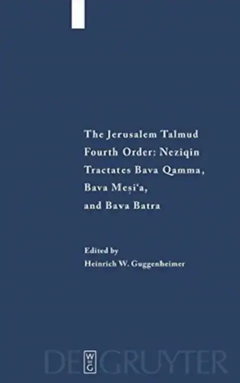 Cover of Tractates Bava Qamma, Bava Mesi'a, and Bava Batra