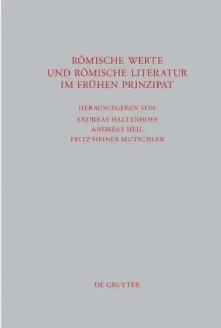 Cover of Römische Werte und römische Literatur im frühen Prinzipat