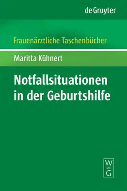 Cover of Notfallsituationen in Der Geburtshilfe