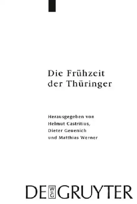 Cover of Die Frühzeit der Thüringer