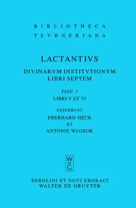 Cover of Libri V Et VI