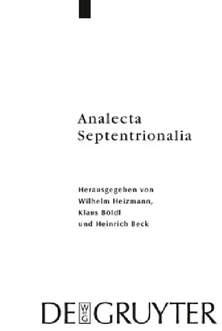 Cover of Analecta Septentrionalia
