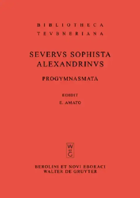 Cover of Progymnasmata quae exstant omnia