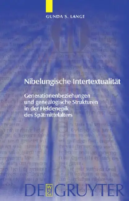 Cover of Nibelungische Intertextualität