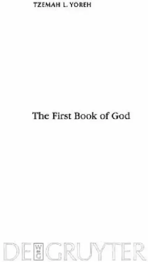 Cover of The First Book of God