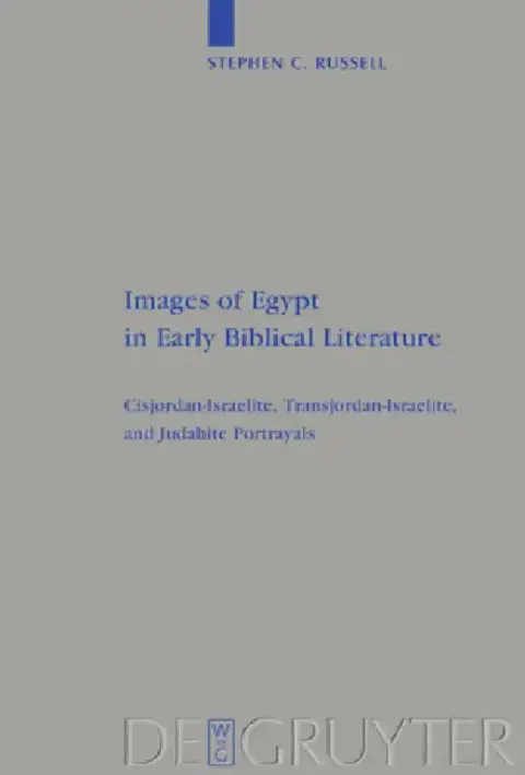 Cover of Images of Egypt in Early Biblical Literature