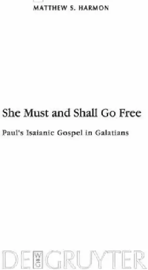 Cover of She Must and Shall Go Free