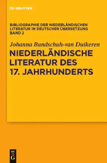 Cover of Niederlandische Literatur Des 17. Jahrhunderts