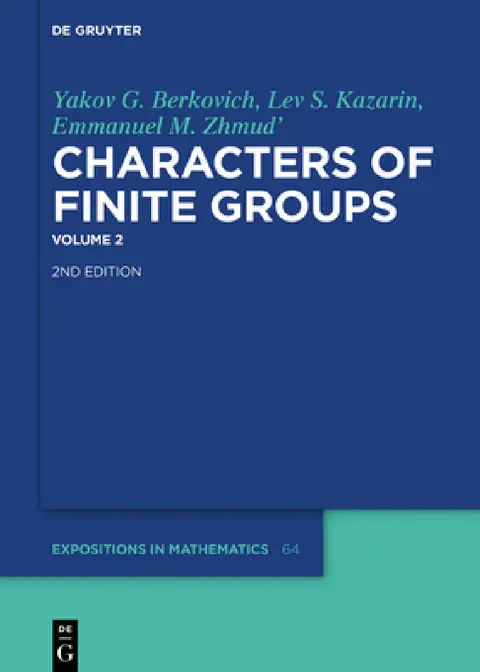 Cover of Yakov G. Berkovich; Lev S. Kazarin; Emmanuel M. Zhmud'
