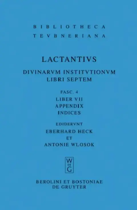 Cover of Liber VII