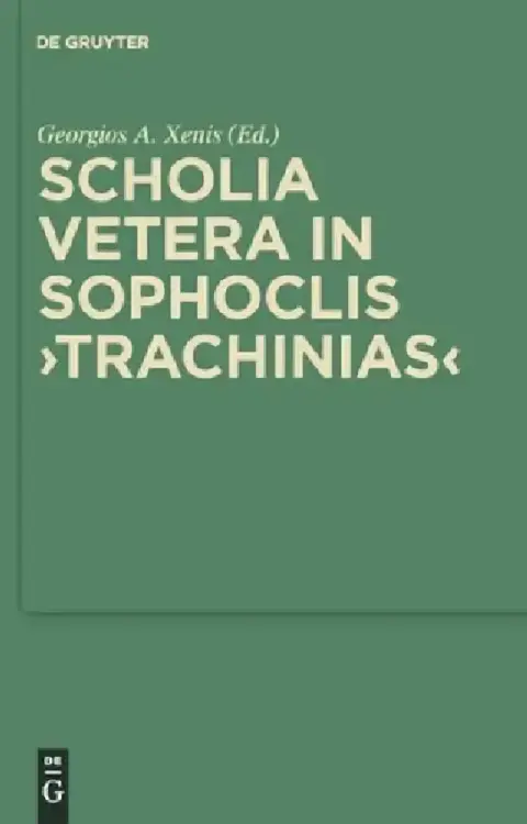 Cover of Scholia Vetera in Sophoclis Trachinias