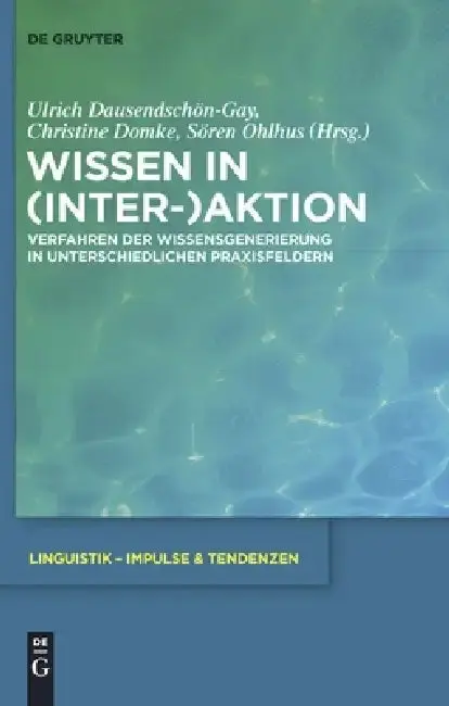 Cover of Wissen in (Inter-)Aktion