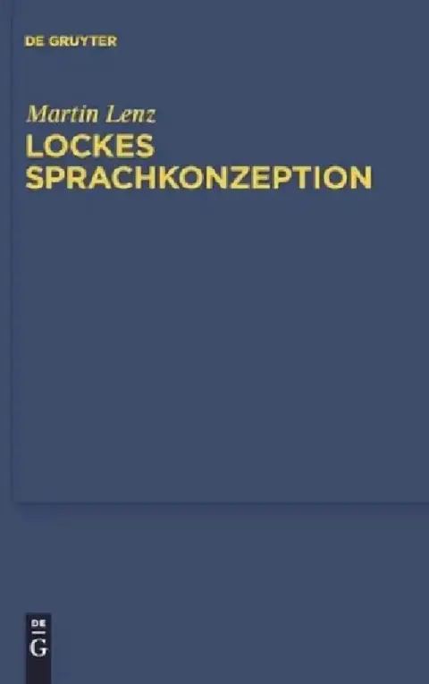 Cover of Lockes Sprachkonzeption