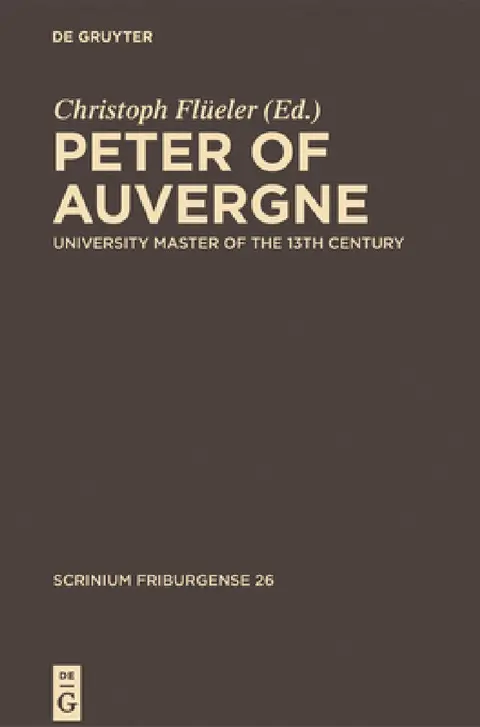 Cover of Peter of Auvergne