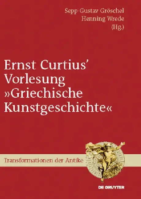 Cover of Ernst Curtius' Vorlesung "Griechische Kunstgeschichte"
