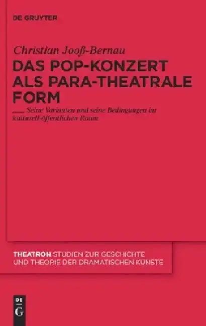 Cover of Das Pop-Konzert als para-theatrale Form