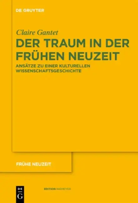 Cover of Der Traum in der Frühen Neuzeit
